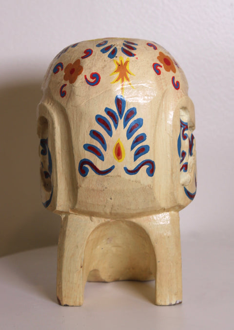 Painted Sugar Skull Sculpture