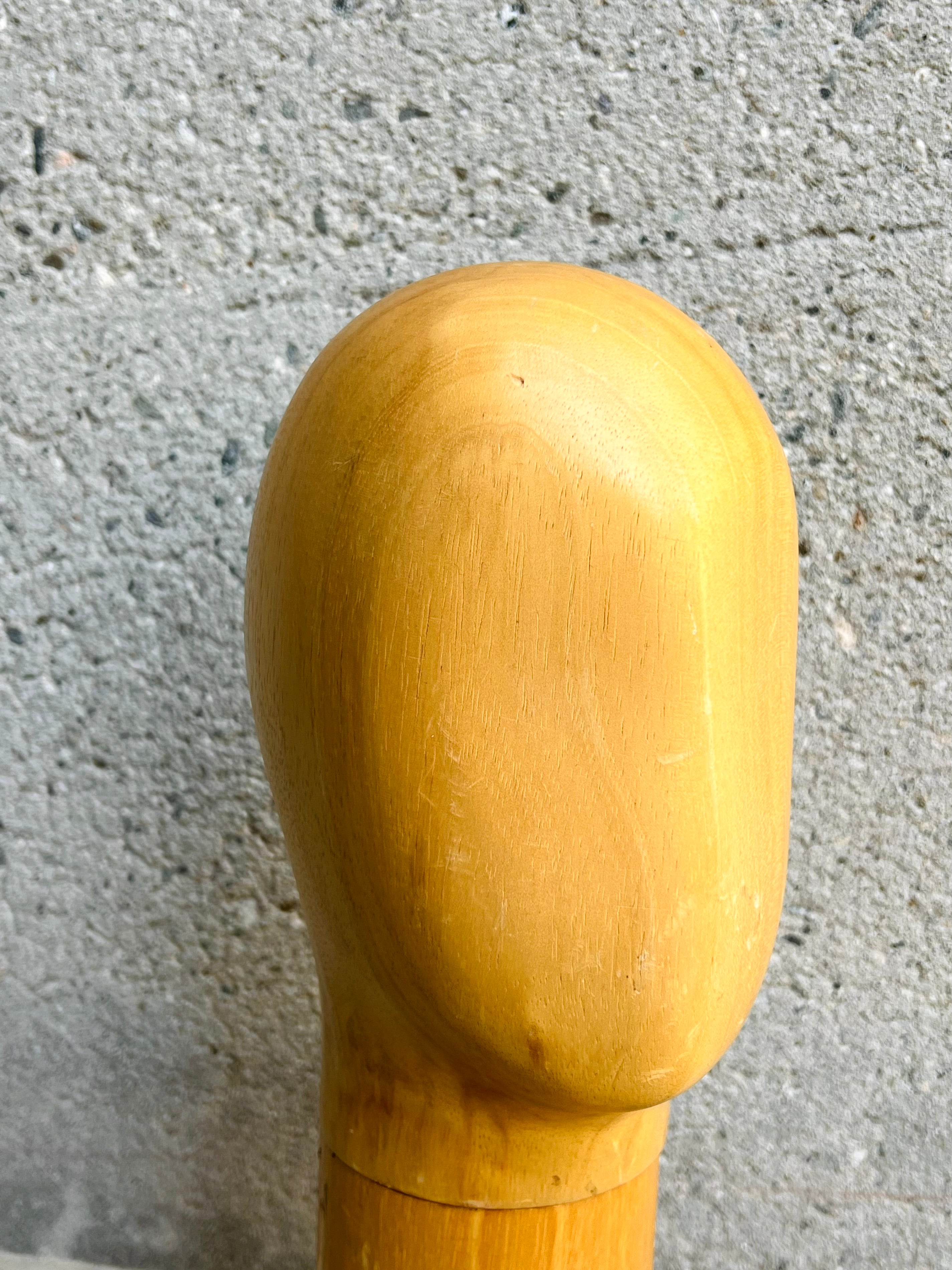 Extra Tall Wood Mannequin Head (Vintage)