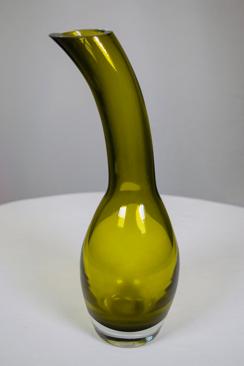 Olive Gourd Shaped Vase (MCM)