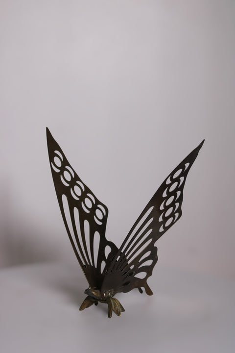 Vintage Mid-Century Brass Butterfly Sculpture