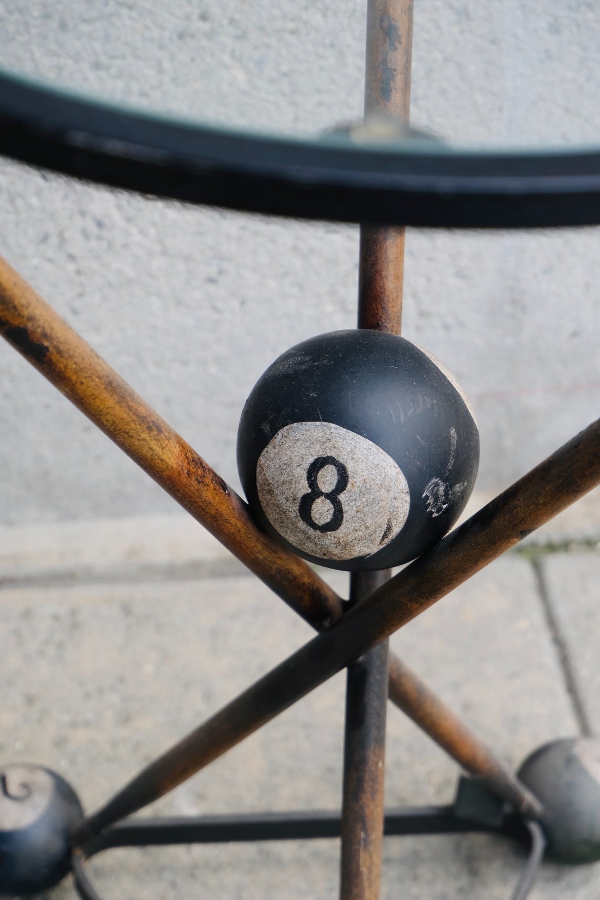 8 Ball Poker Side Table (Vintage)(Sold)