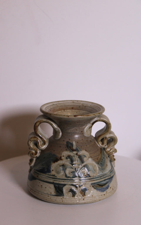Blue Scroll Studio Pottery Bowl