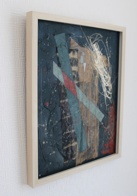 Angela Dickerson Red Static Original Framed Artwork