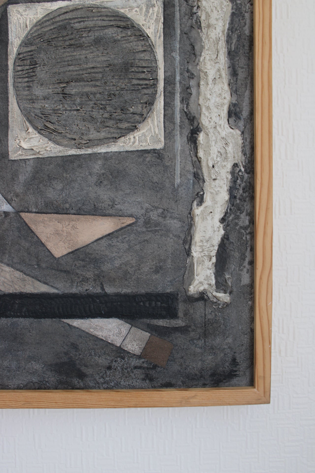 Angela Dickerson Gray Construct Original Framed Artwork