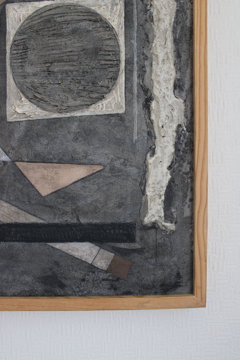 Angela Dickerson Gray Construct Original Framed Artwork