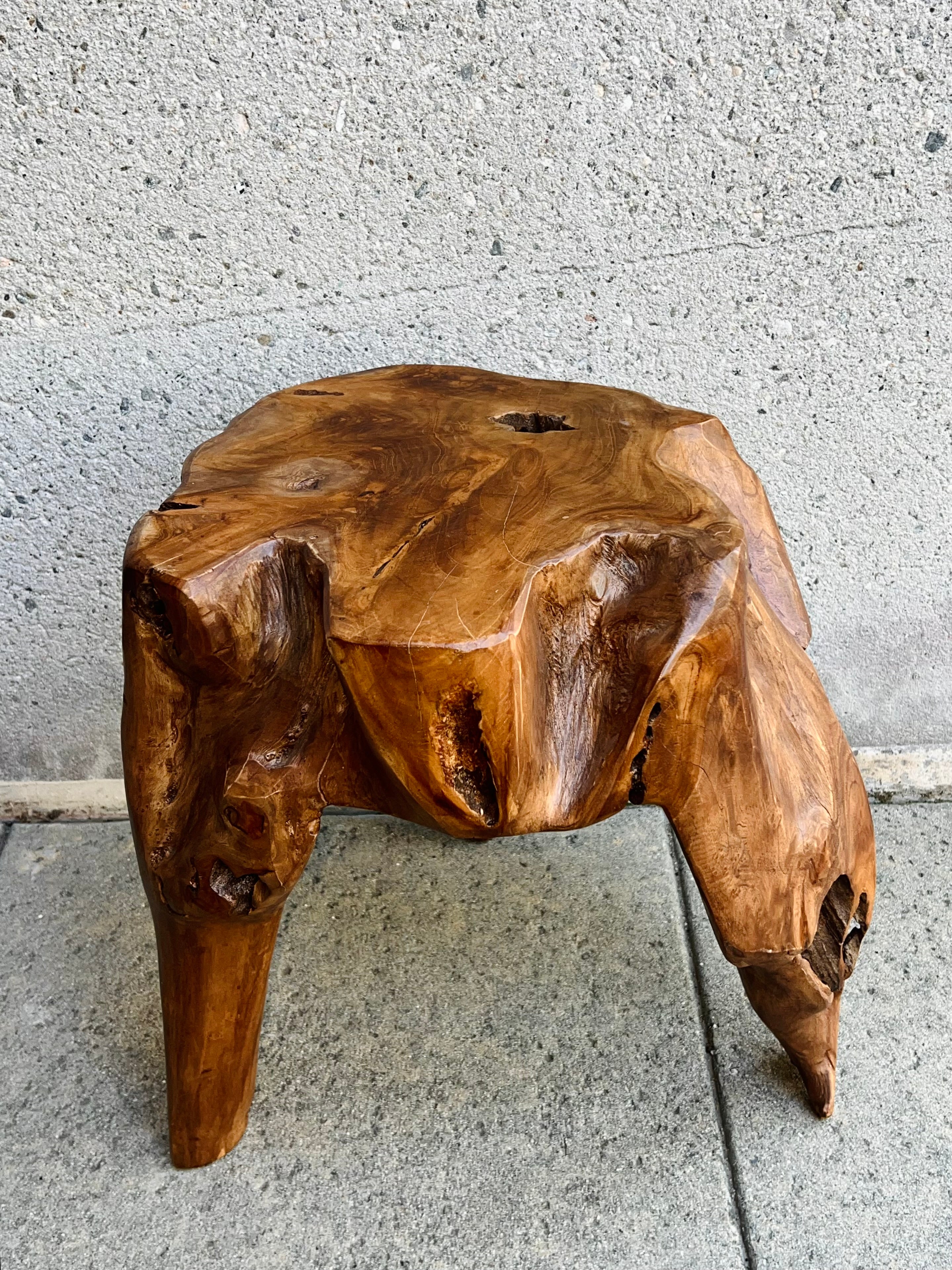 Live Edge Wood Side Table #2