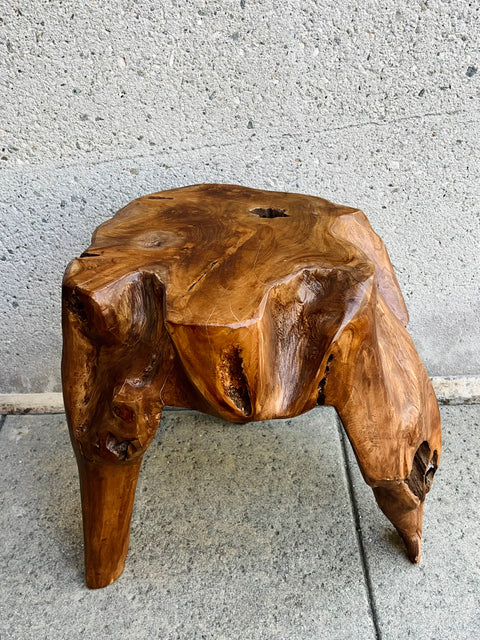 Live Edge Wood Side Table