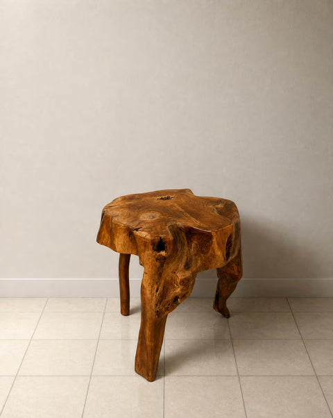 Live Edge Wood Side Table