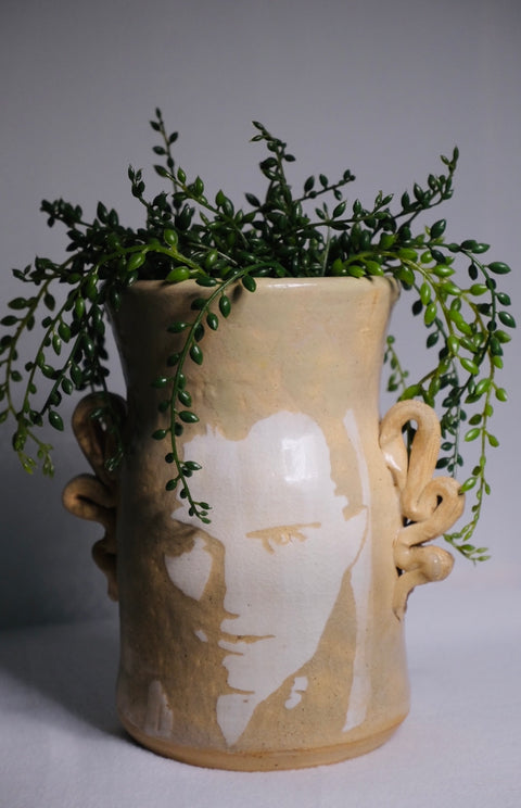 Vintage Portrait Planter Studio Vase