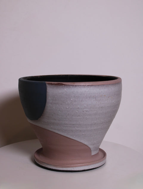 Color Block Studio Pottery Bowl