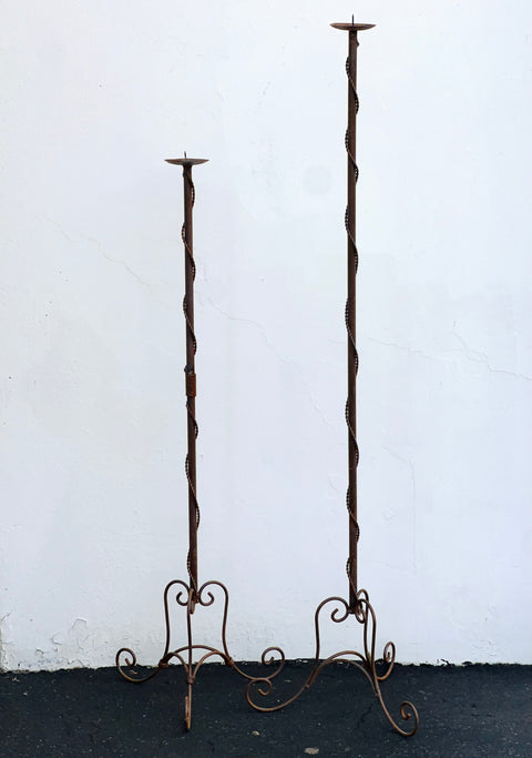 Wrought Iron Torches (Vintage)