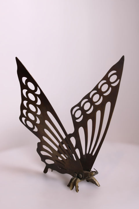 Vintage Mid-Century Brass Butterfly Sculpture