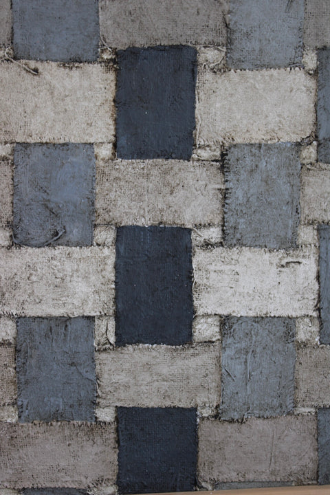 Angela Dickerson Stone Patchwork Original Framed Artwork