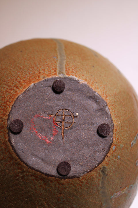 Circle Chop Mark Studio Pottery Centerpiece Bowl