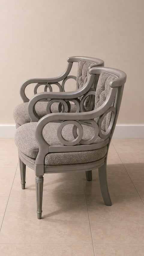 Grey Vintage Mid-century Chairs