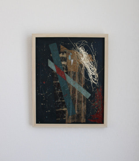 Angela Dickerson Red Static Original Framed Artwork