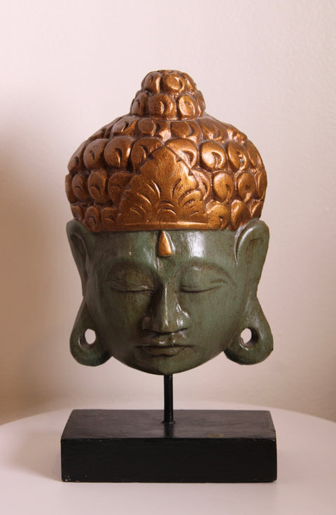 Decorative Buddha Head on Stand