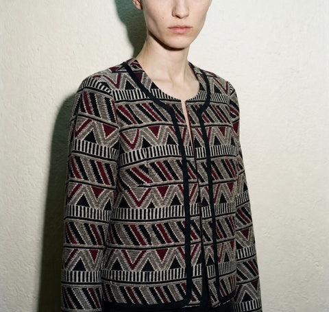 Tahari Southwestern Cropped Jacket