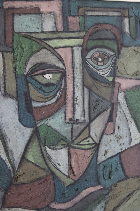 Angela Dickerson Green Gaze Original Framed Artwork