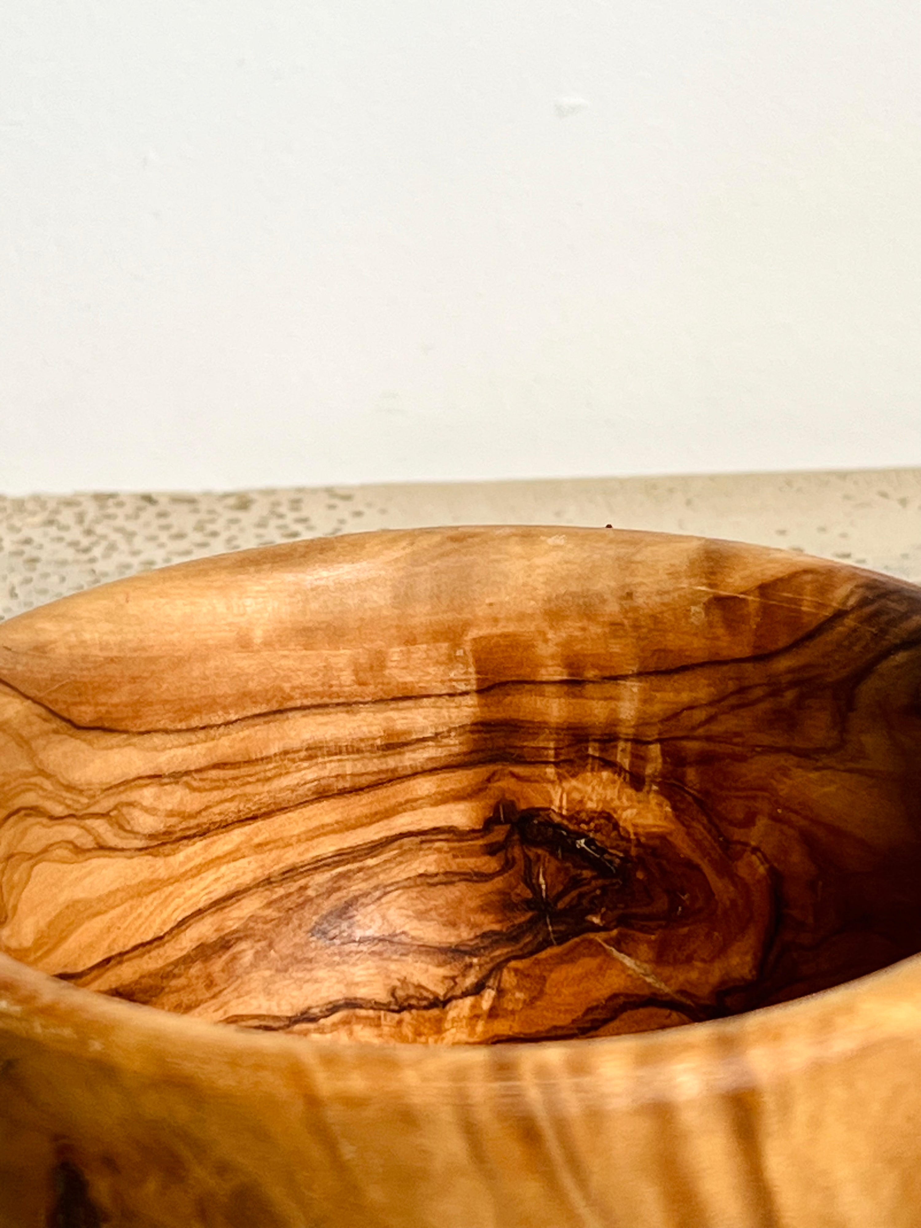 Tunisian Olive Wood Bowl (Vintage)