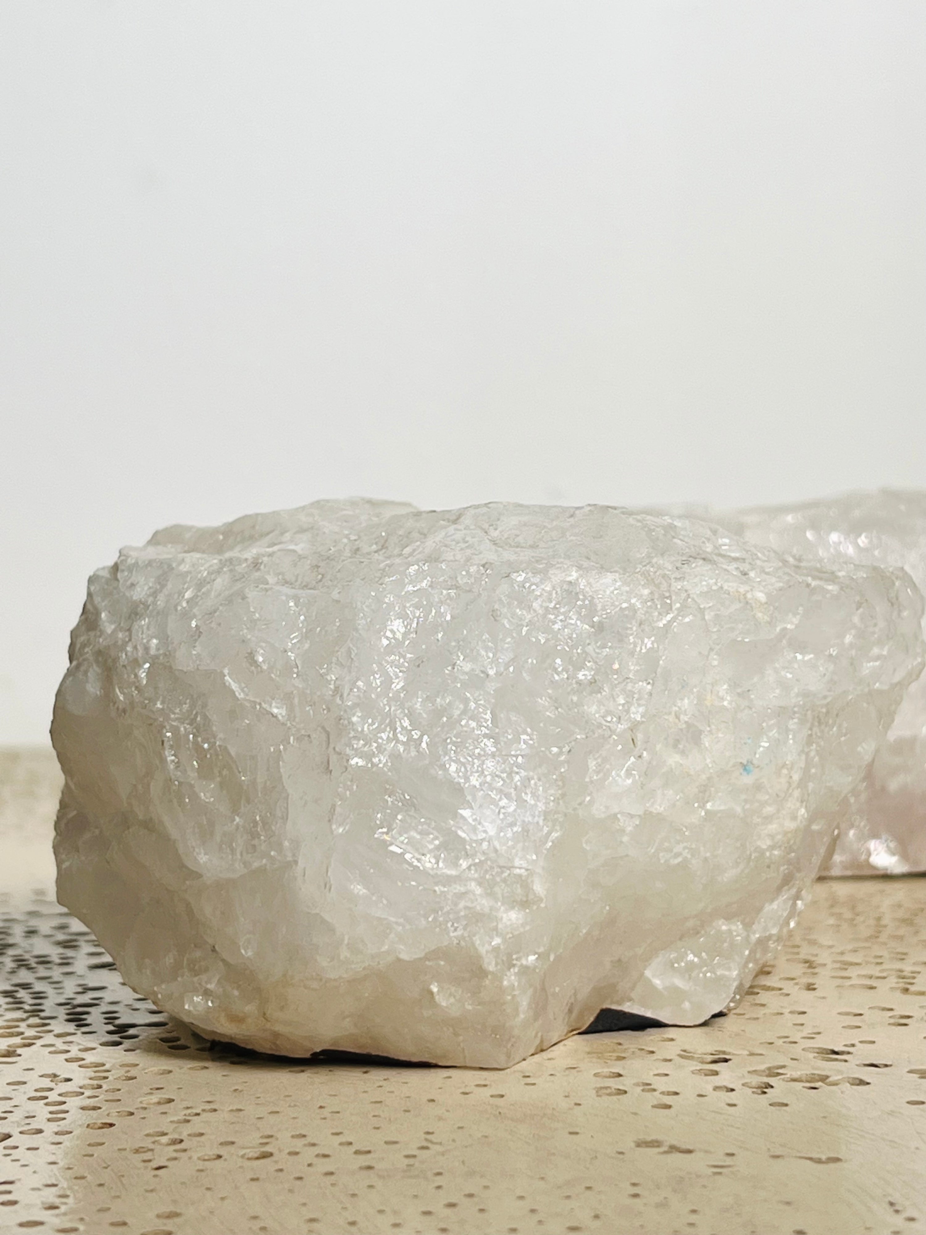 White Quartz Candle Holders