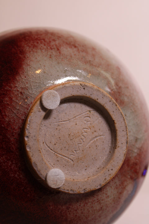Abstract Expressionist Studio Pottery Bowl