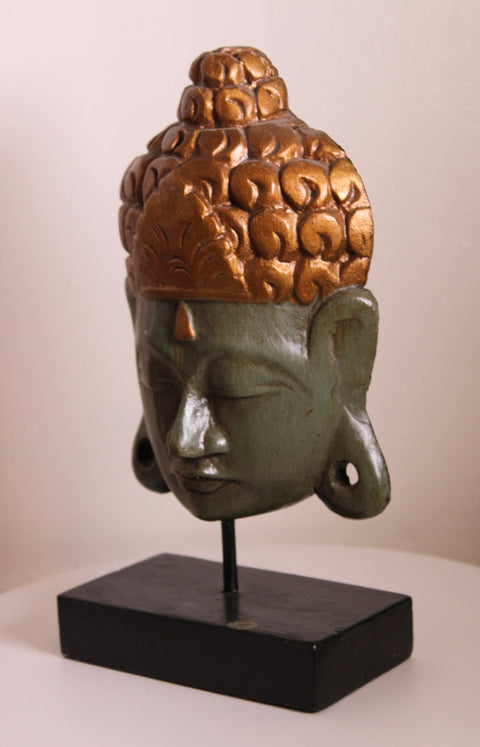 Decorative Buddha Head on Stand