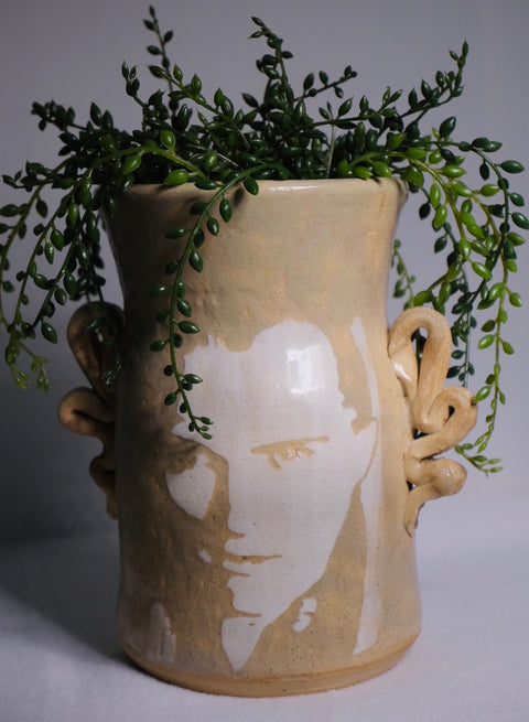Vintage Portrait Planter Studio Vase