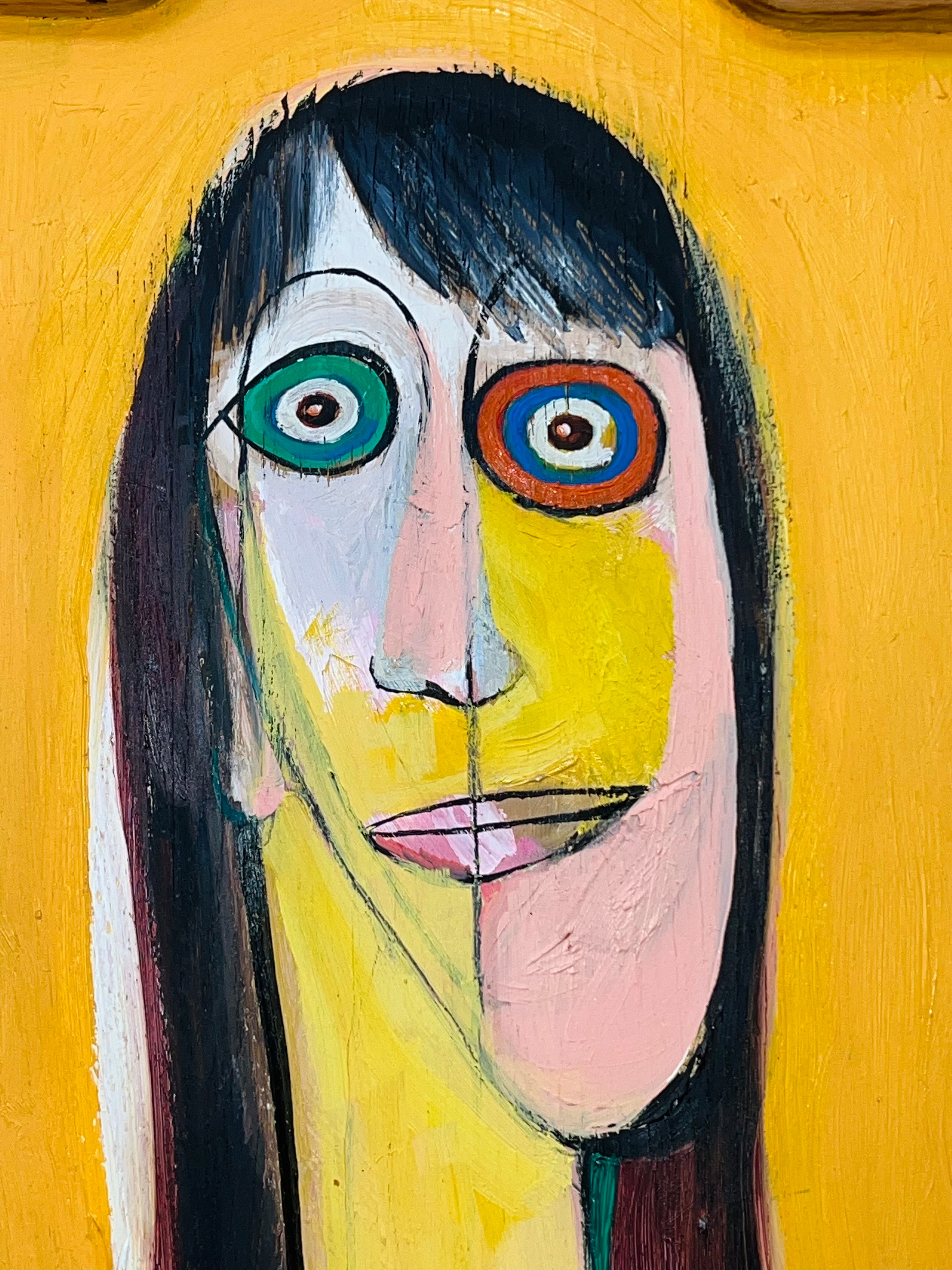 “Mustard Madam” Abstract (Vintage)