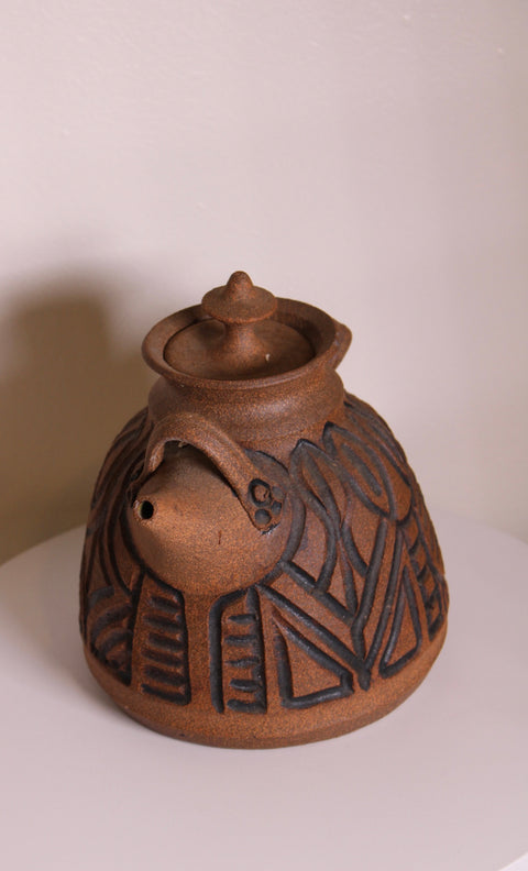 Embossed Leaf Teapot Vessel