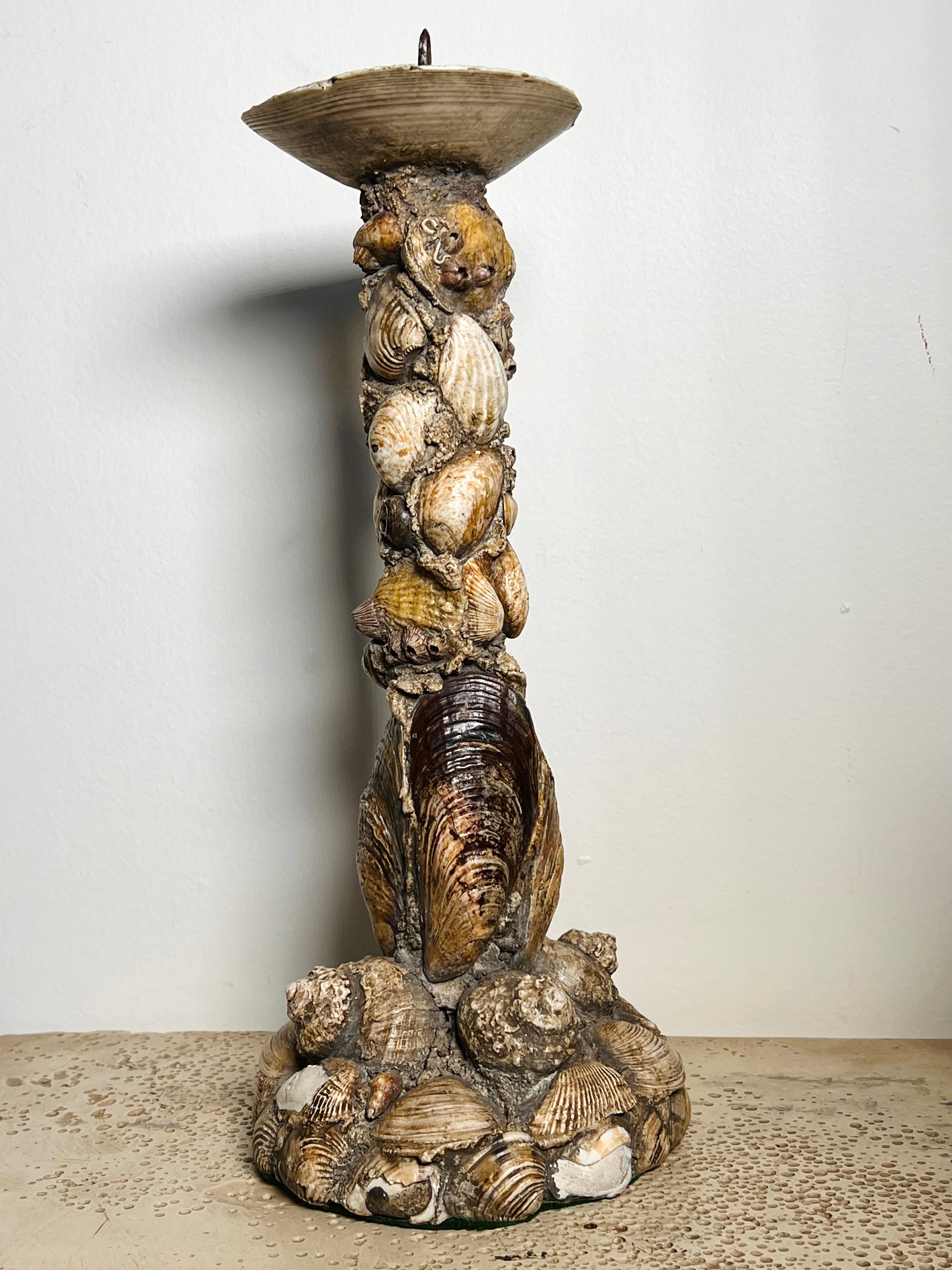 Shell Encrusted Candlesticks (Vintage)