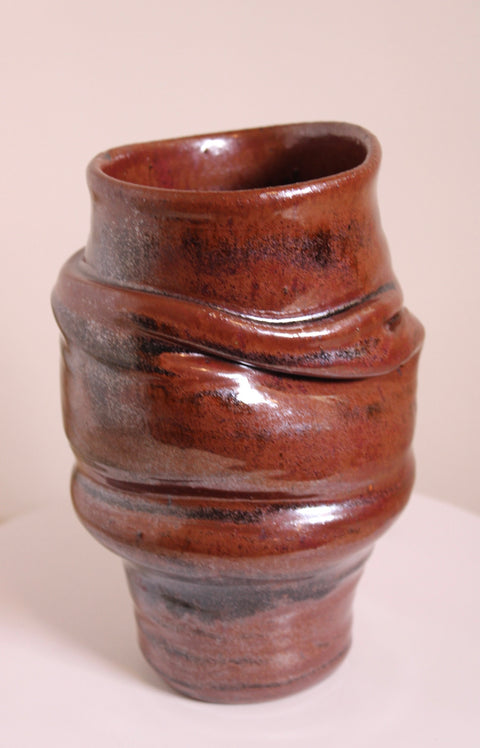 Brutalist Studio Pottery Sculptural Vessel