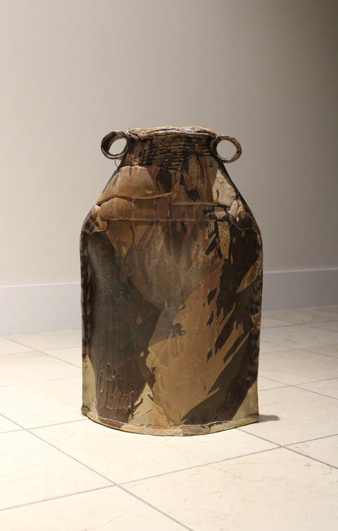 Monumental Studio Pottery Vessel | Large Handbuilt Ceramic Floor Vase