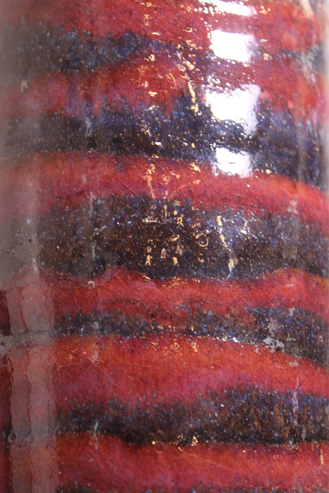 Signed Studio Pottery Cylinder Vase