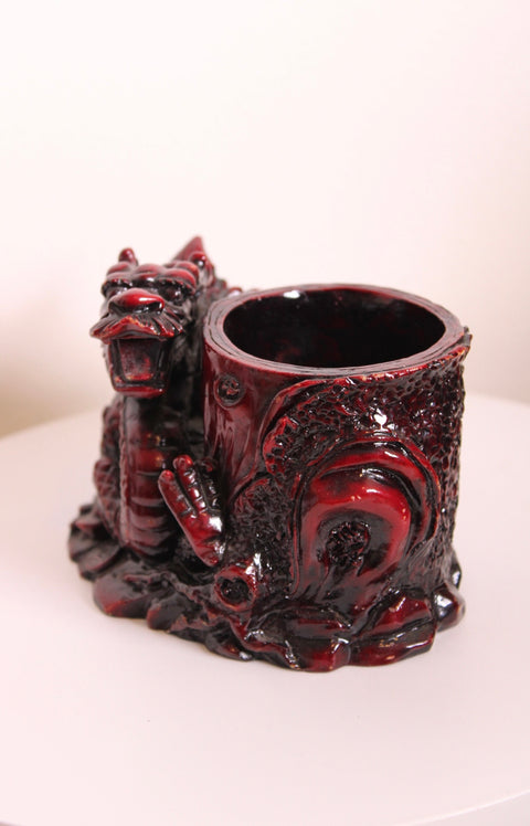 Chinese Dragon Brush Pot Planter