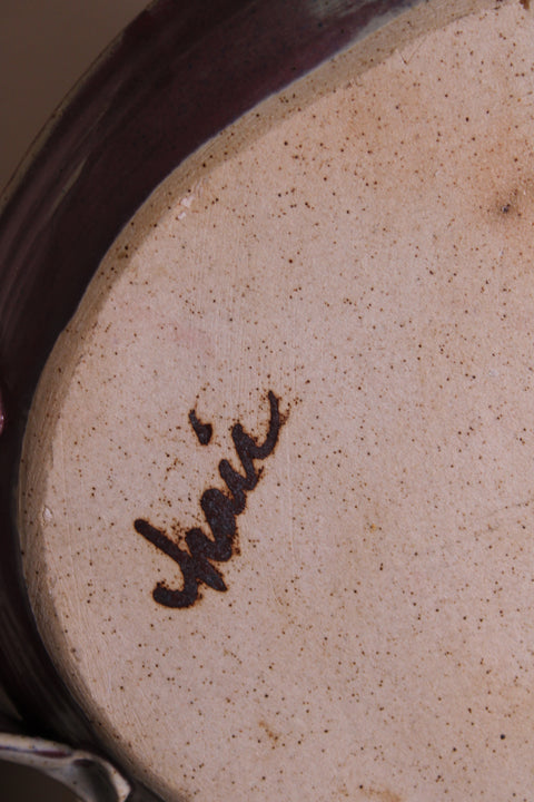 Vintage Oxblood Studio Pottery Bowl