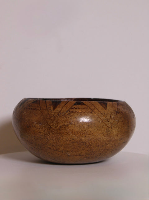 Vintage Hand-Painted Ceramic Bowl | Artisan Pottery Vessel