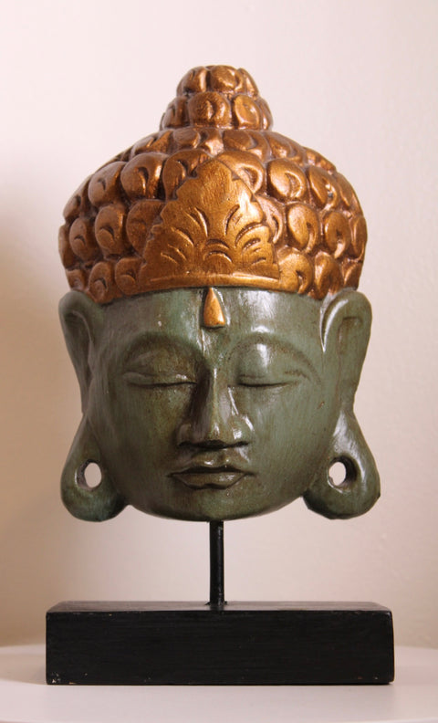 Decorative Buddha Head on Stand