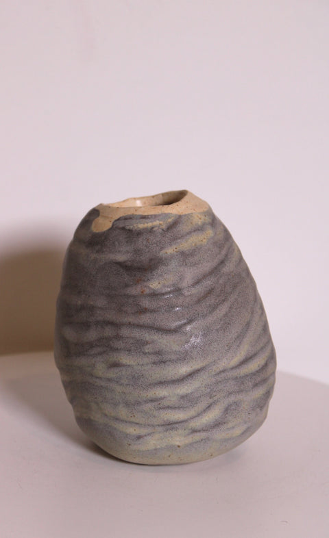 Organic Textured Studio Pottery Bud Vase