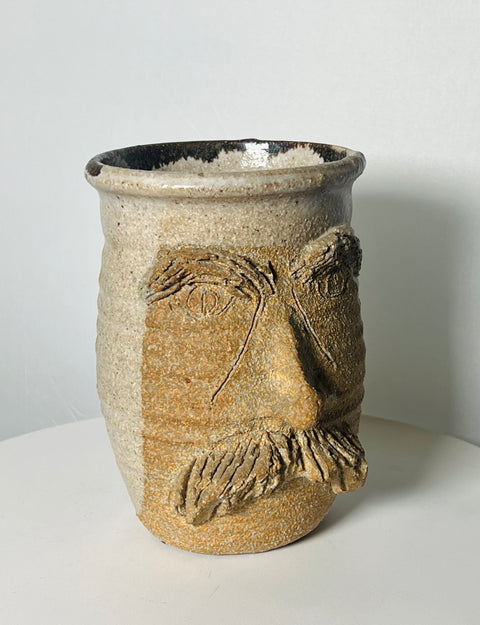 Stoneware Neutral Portrait Man Mug