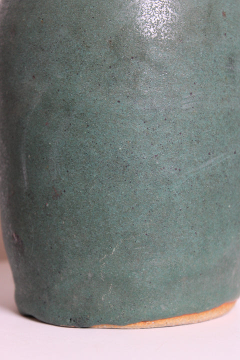 Matte Green Studio Pottery Vase