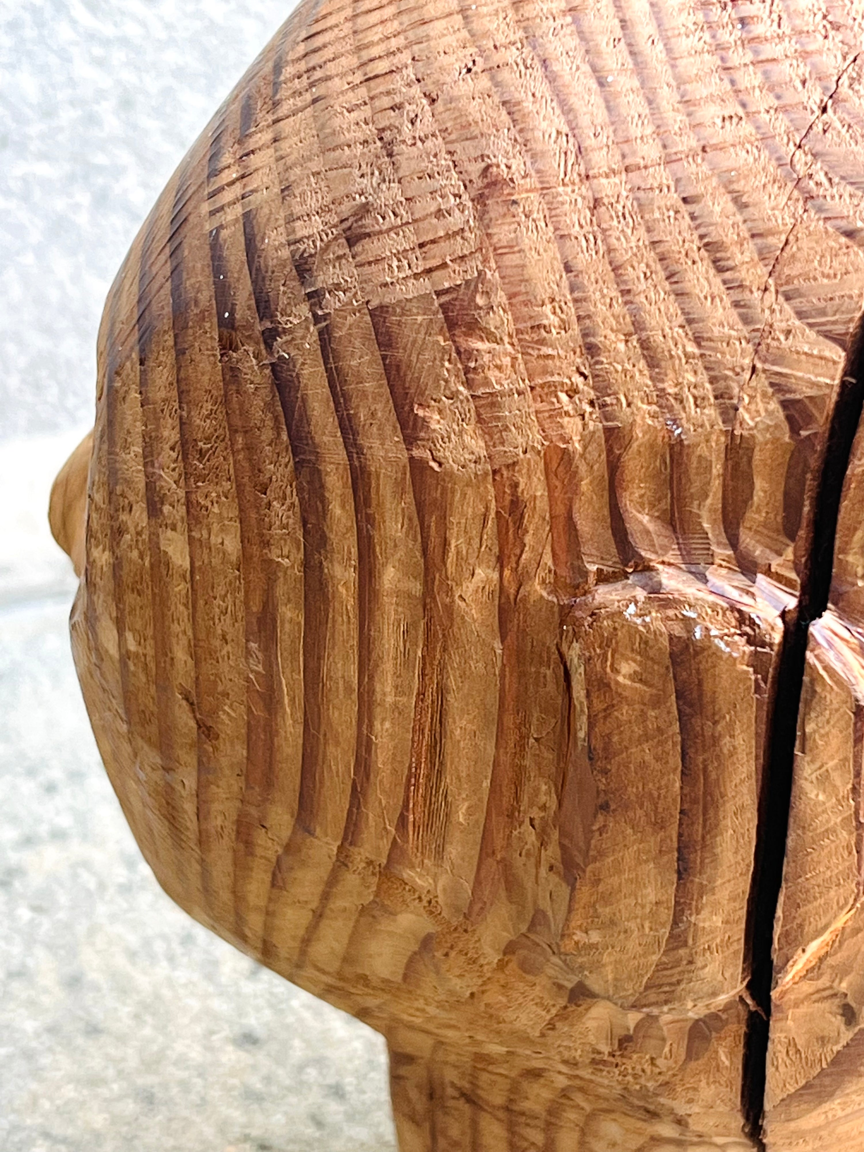 Wooden MCM Head (Vintage) (Sold)