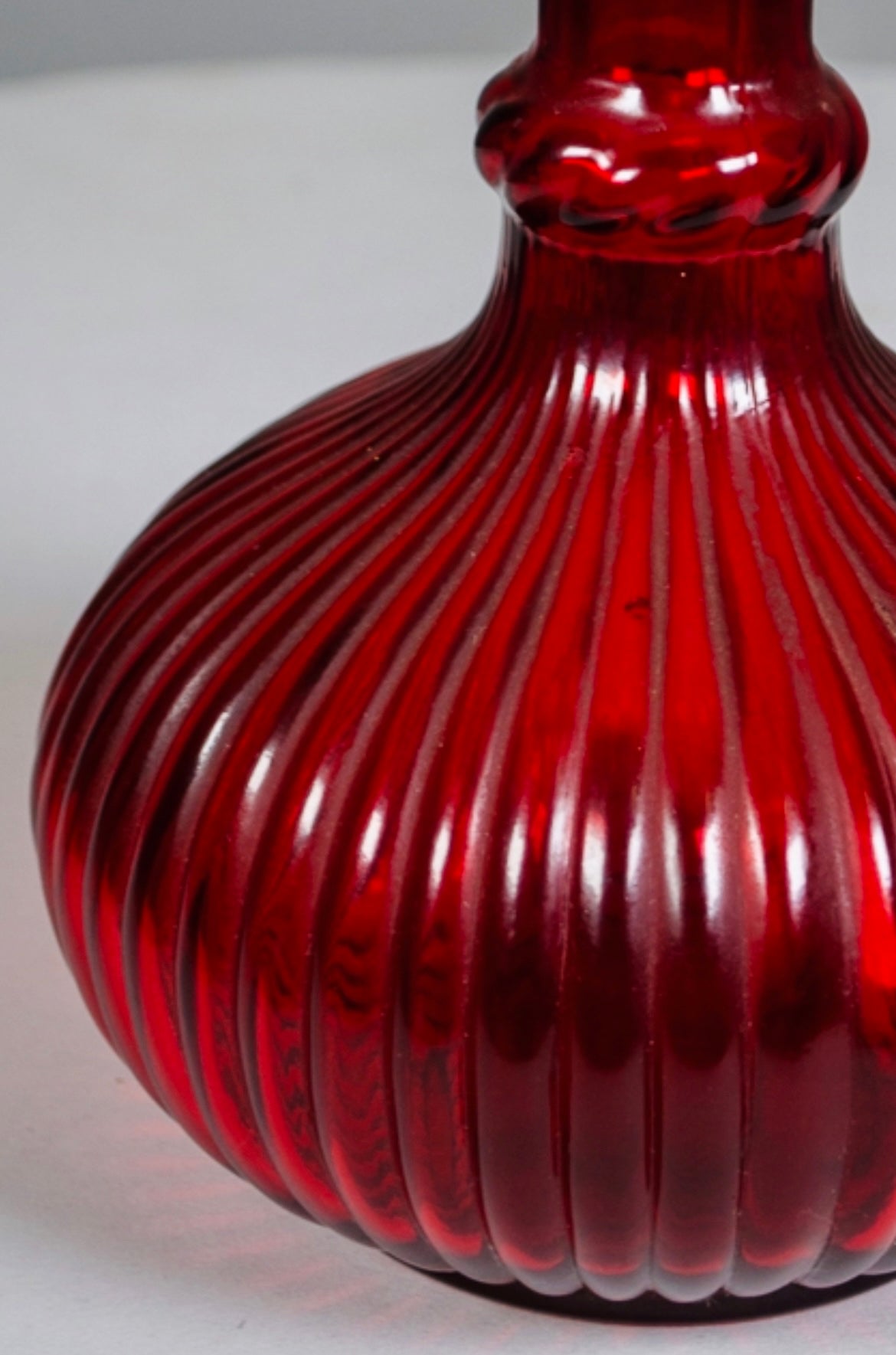 Red Italian Empoli Genie Bottle