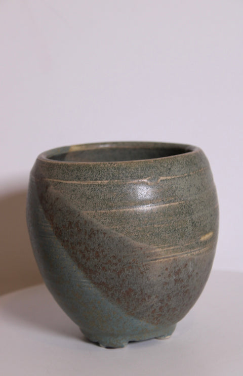 Blue-Green Studio Pottery Bowl | Artisan Ceramic