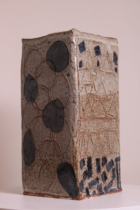 Abstract Geometric Studio Pottery Vase