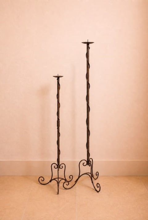 Vintage Wrought Iron Torches