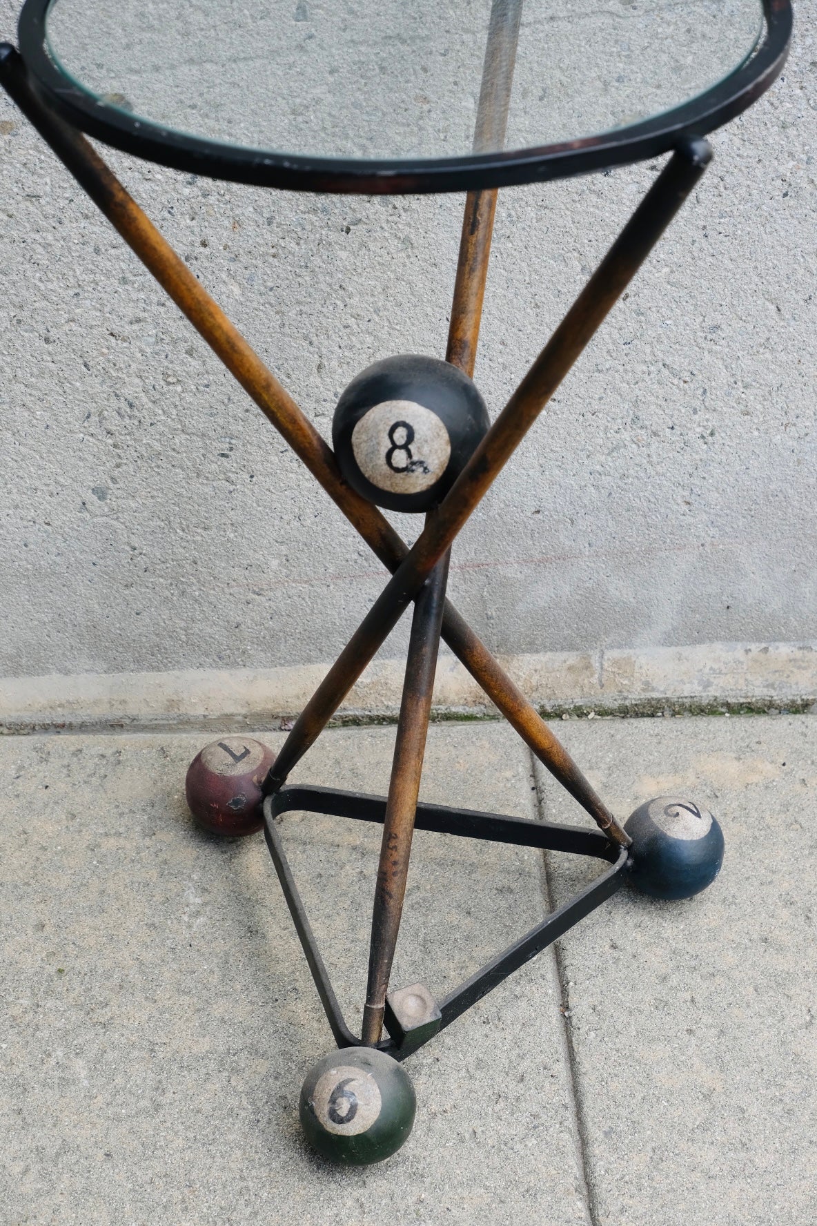 8 Ball Poker Side Table (Vintage)(Sold)