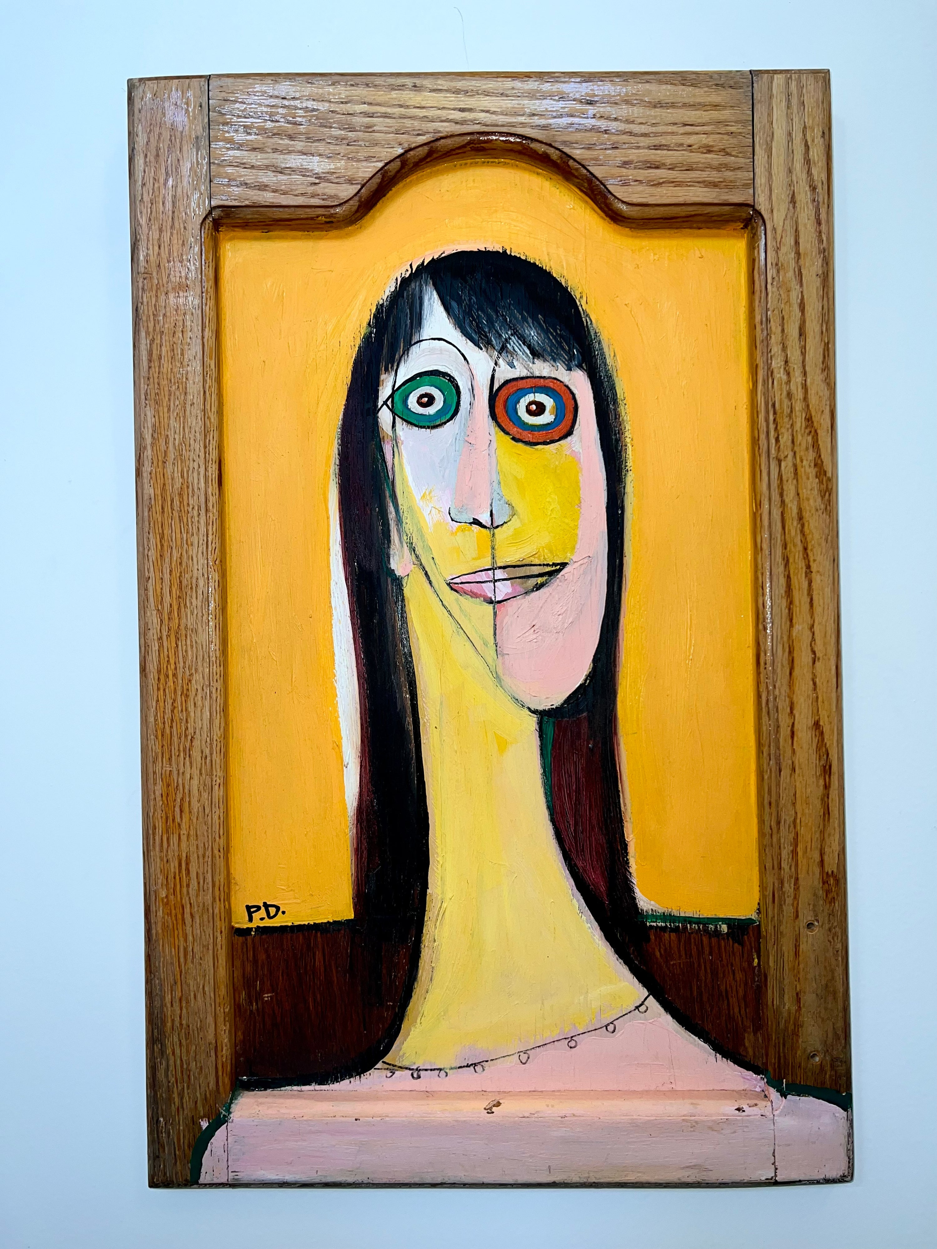 “Mustard Madam” Abstract (Vintage)