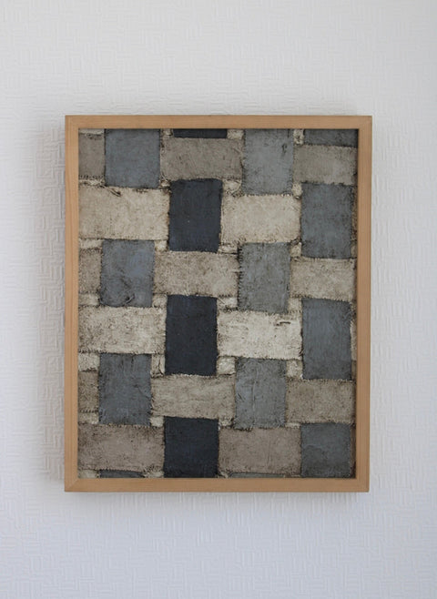 Angela Dickerson Stone Patchwork Original Framed Artwork