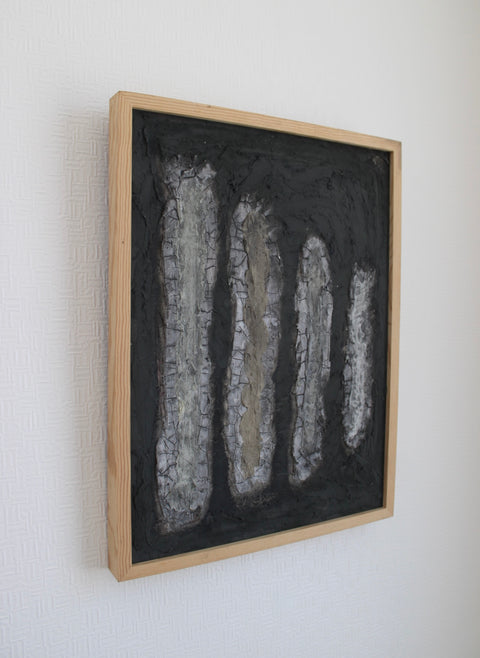Angela Dickerson Black Column Study Original Framed Artwork